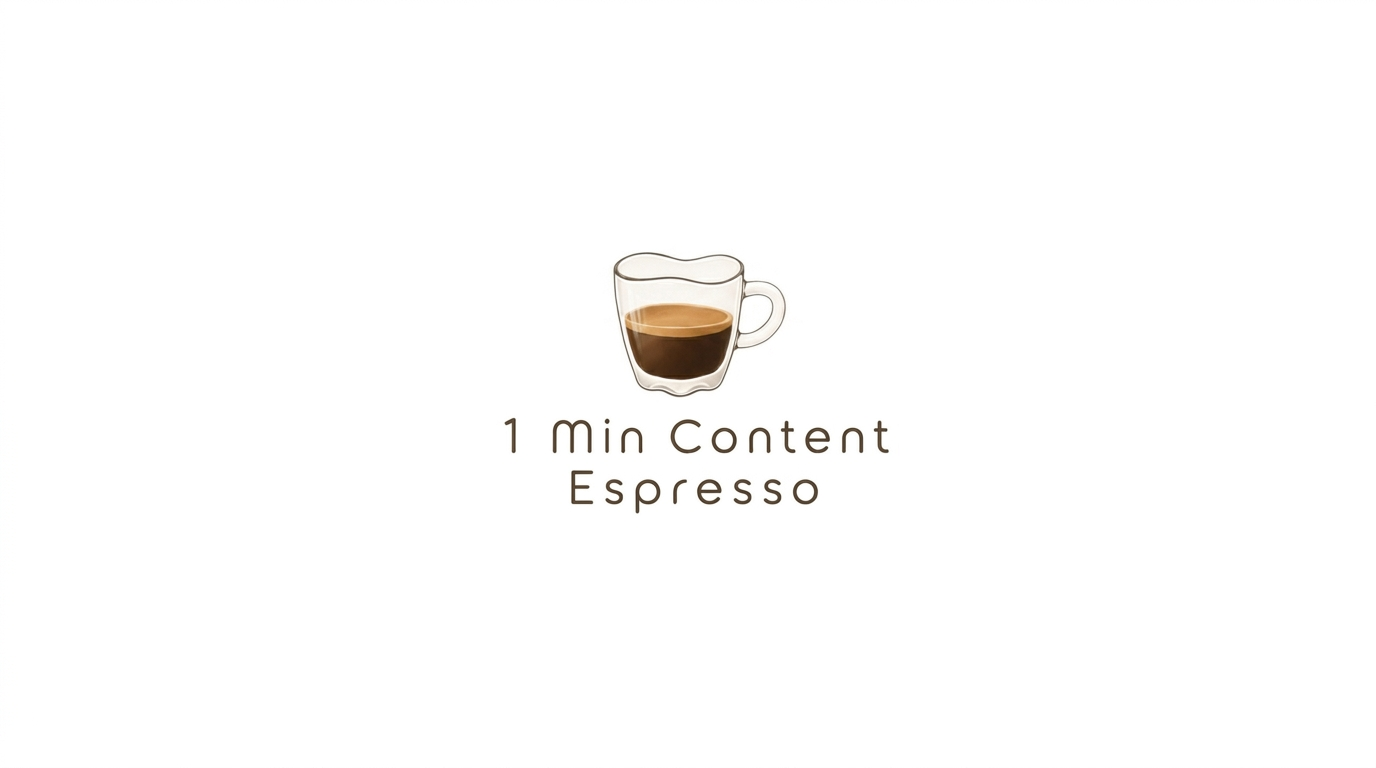 1 min content espresso_Cover
